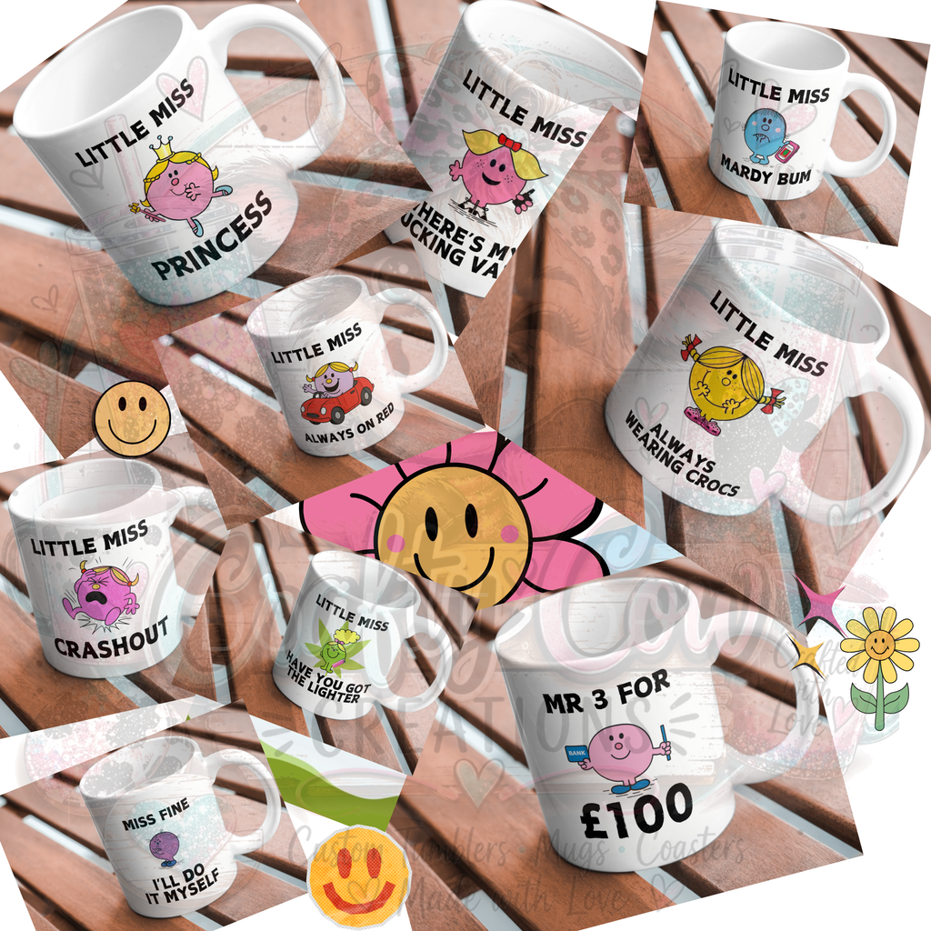 The "Mr. Men" Inspired Funny Novelty Collection | Custom Joke Gift Ideas