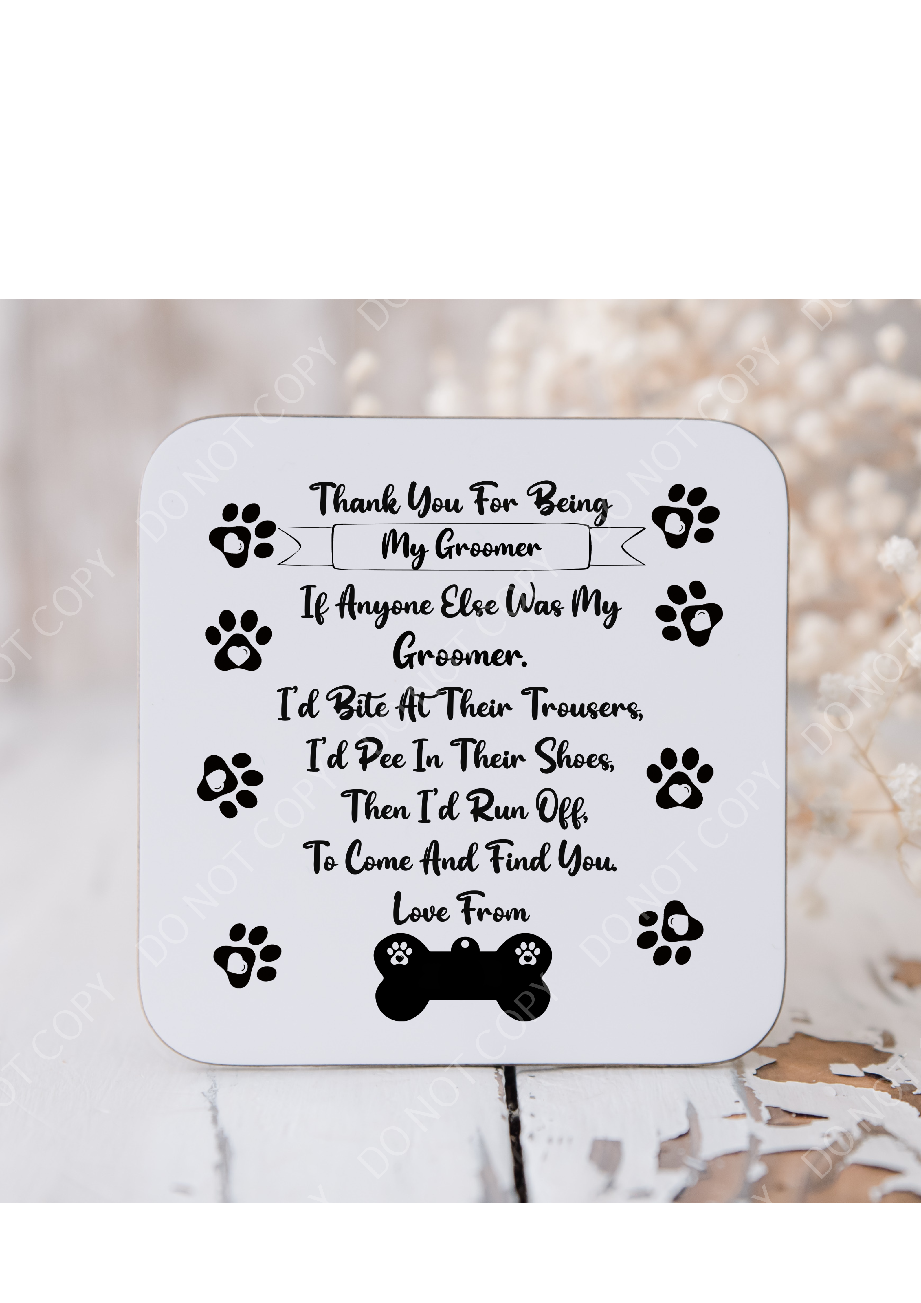 Personalised custom made dog groomer Mug