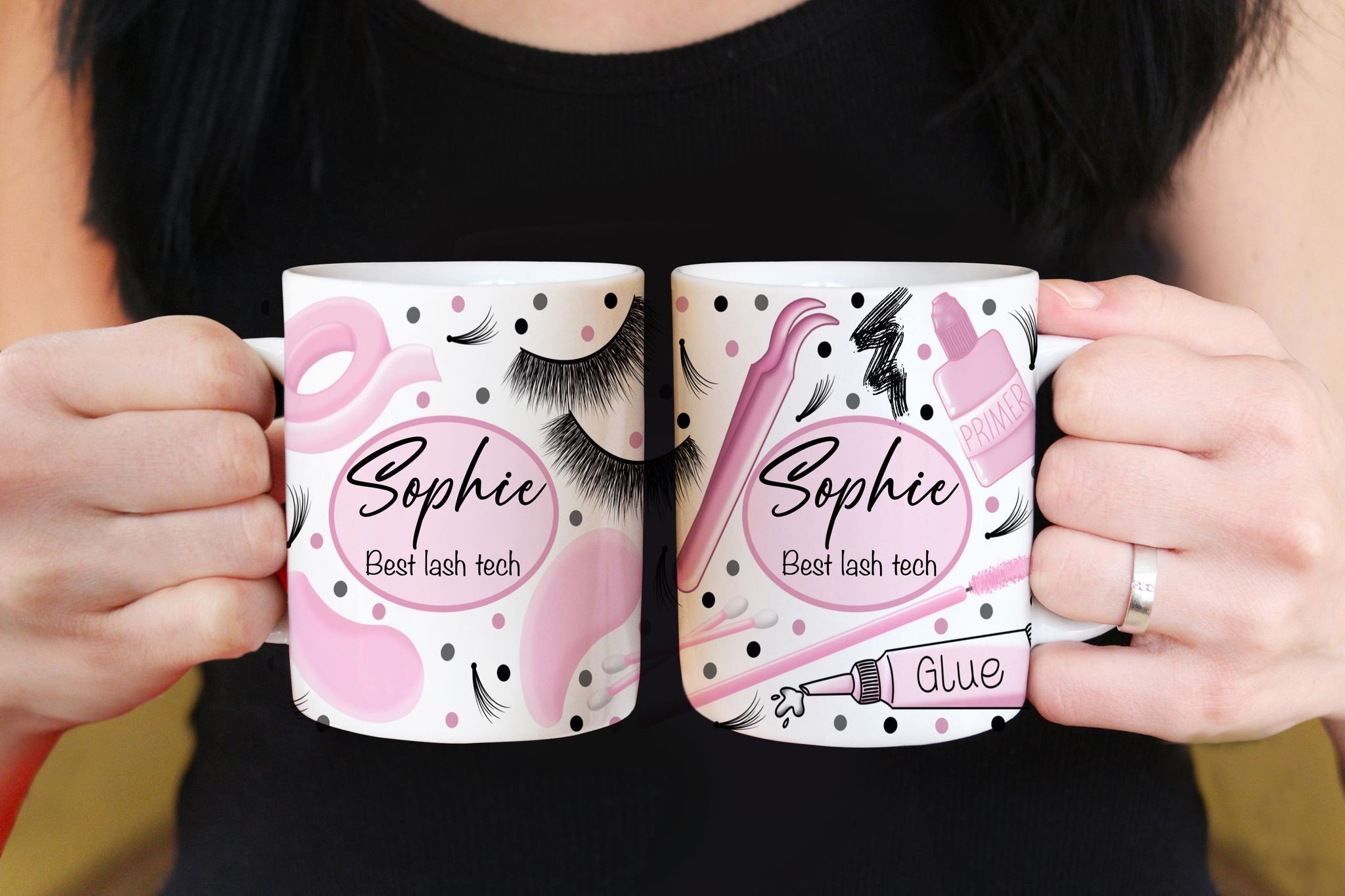Personalized Lash Tech Mug | Custom Lash Artist Coffee Cup