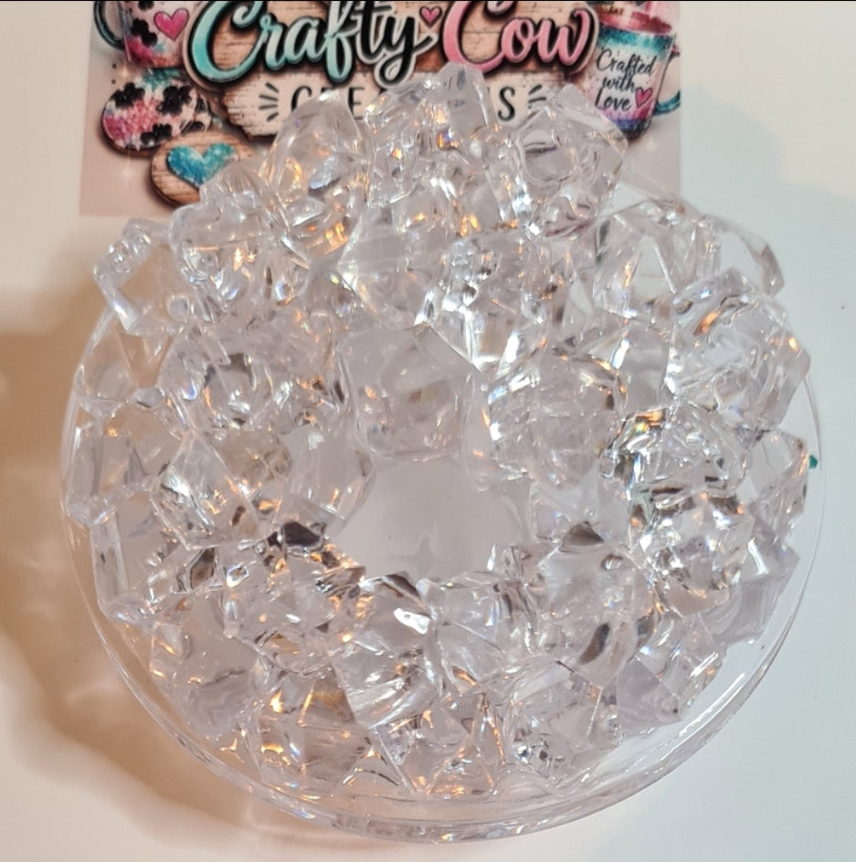 Custom Snowglobe Tumbler with Ice, Glitter, or Plain Lid – Double Walled Acrylic