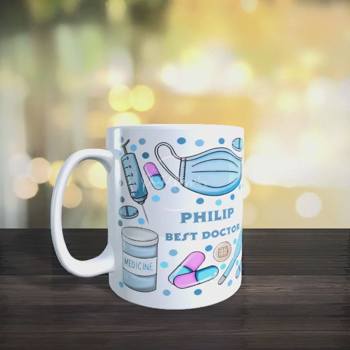 Personalized Registered Nurse Coffee Mug - Custom Nursing Graduation Gift - Healthcare Hero Cup