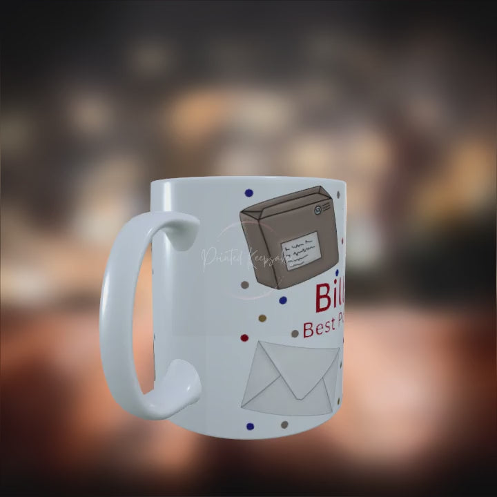 Custom Mail Carrier Coffee Mug | Personalised Postal Worker Gift