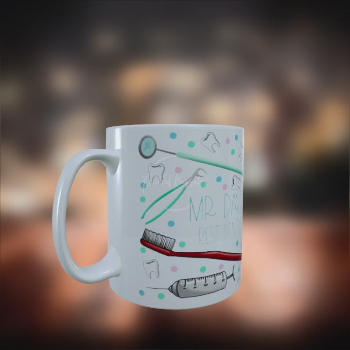 Personalised Dentist Mug - Custom Name Gift for Dental Professionals