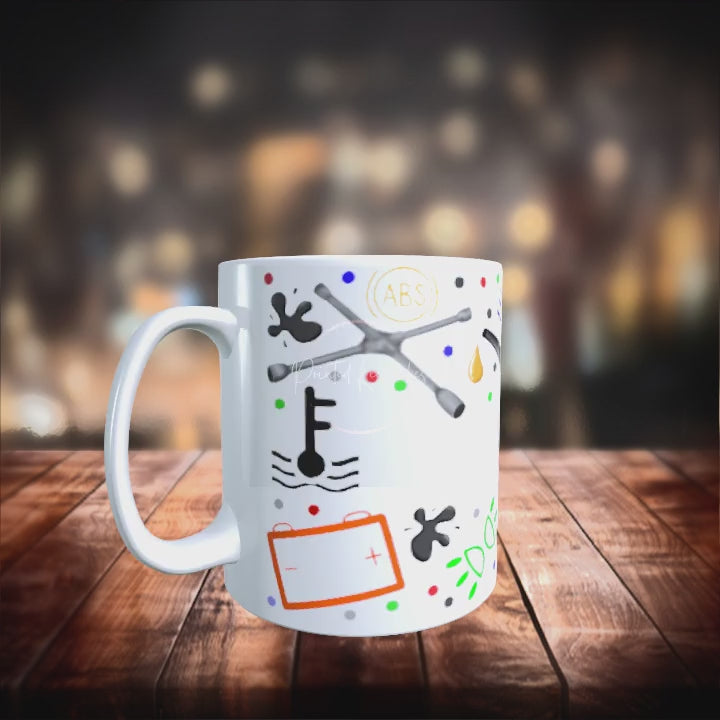 Personalised custom made Mechanic mug