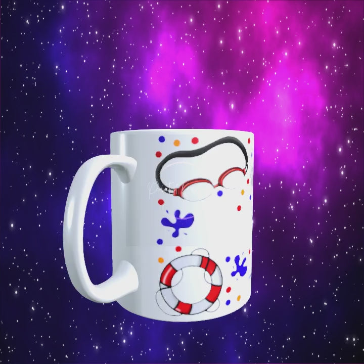 Personalised custom made Swimmer mug